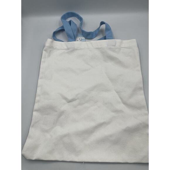 Hello Kitty Cinnamoroll Blue Canvas Tote Bag Sanrio X Miniso New With Tags - Picture 7 of 7